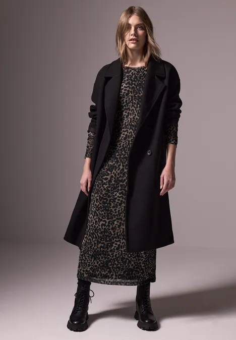 Bedrucktes Maxi-Kleid cub brown