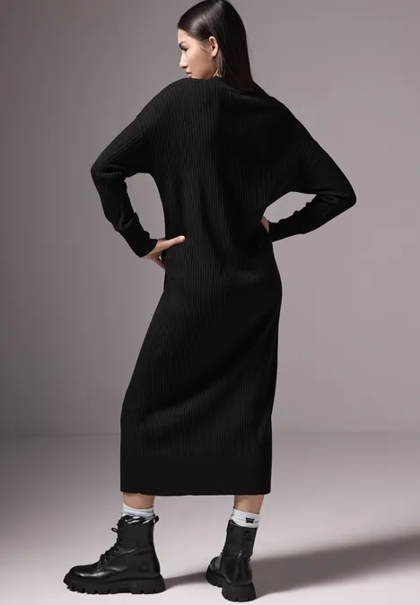 Strickkleid Black