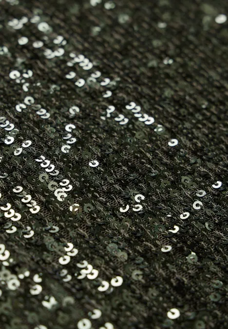 Kleid mit Pailletten sparkling green