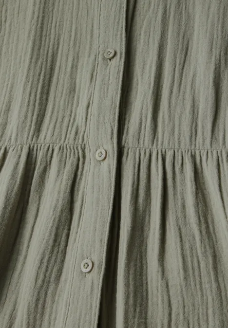 Blusenkleid mit Volants pale mud green