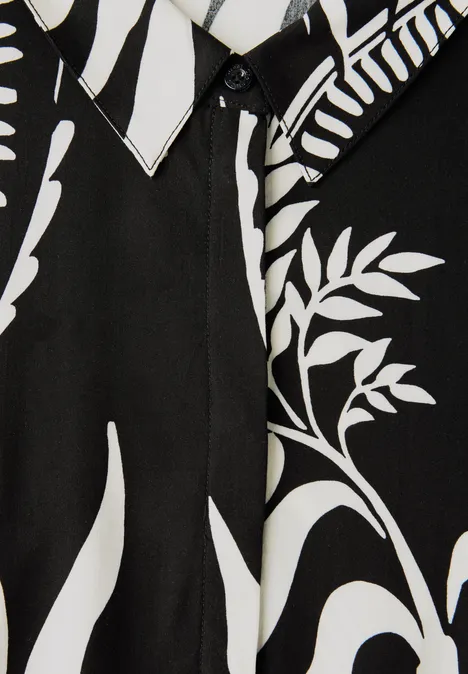 Blusenkleid mit Volants Black