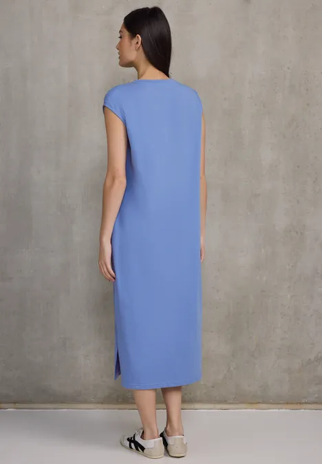 Ärmelloses Jersey-Kleid sunset blue