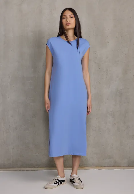 Ärmelloses Jersey-Kleid sunset blue