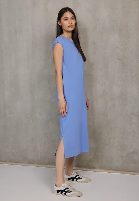 Ärmelloses Jersey-Kleid sunset blue