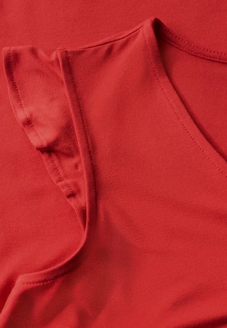 Jersey-Kleid mandarin red