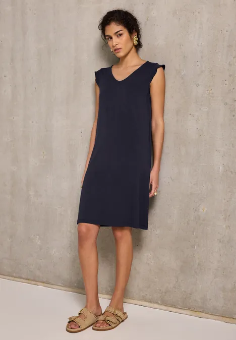 Jersey-Kleid dark void blue
