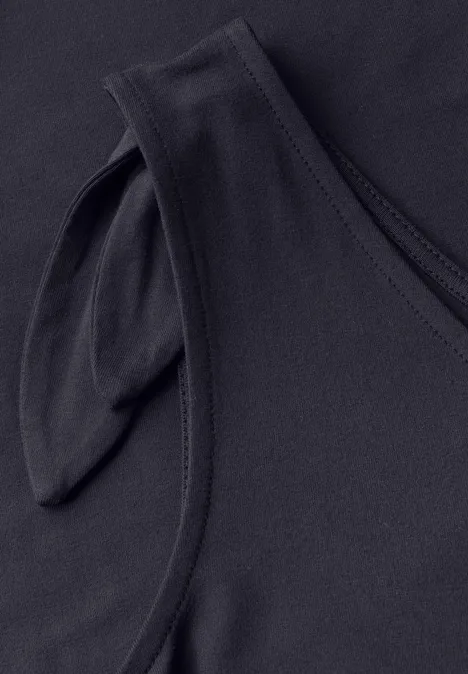 Jersey-Kleid mit Knoten dark void blue