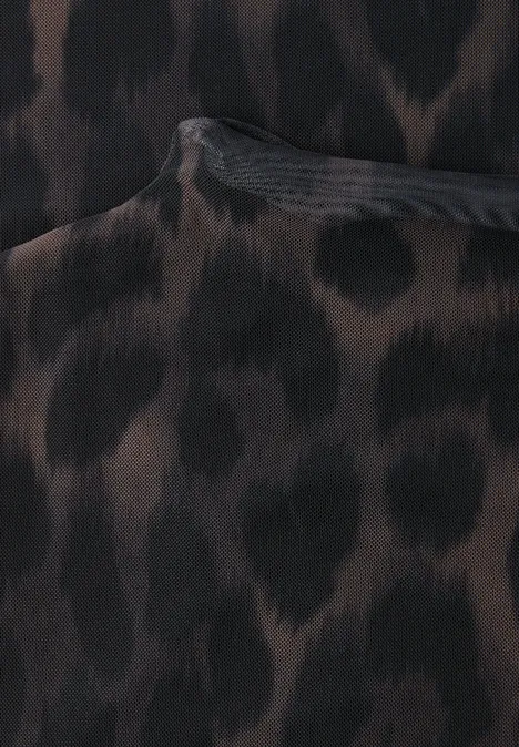 Leo Mesh-Kleid Black