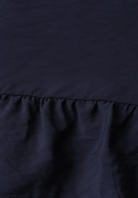 Knielanges Kleid mit Volant-Detail midnight muse