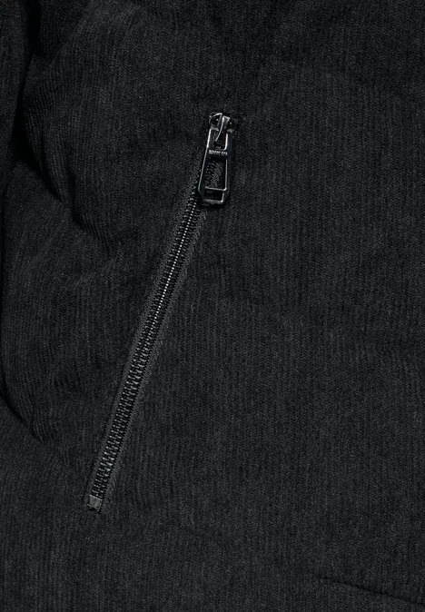 Cord-Jacke Black
