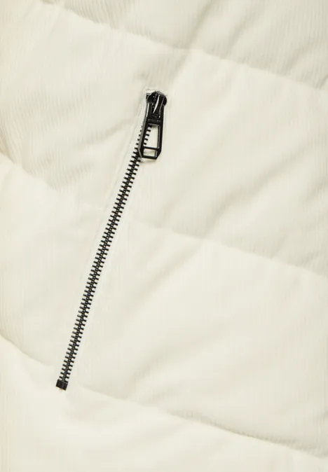 Cord-Jacke snow cream