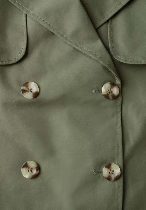 Kurzer Trenchcoat summer khaki