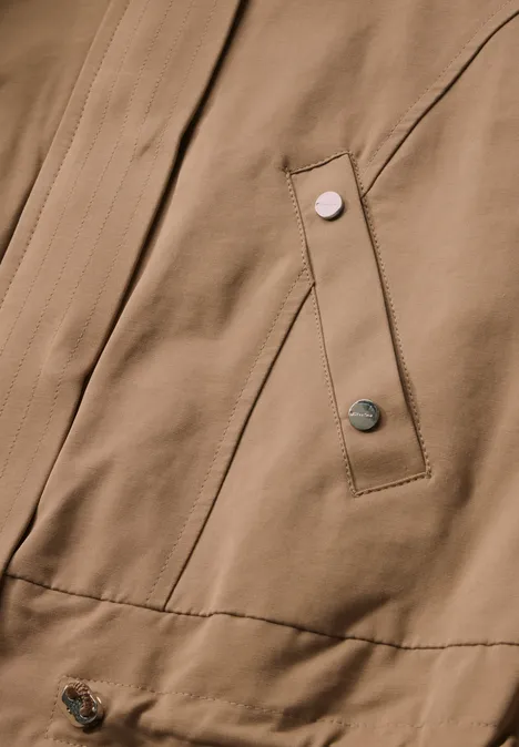 Parka mit Kapuze creamy brown
