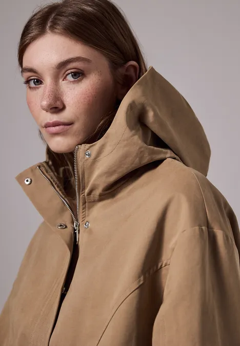 Parka mit Kapuze creamy brown