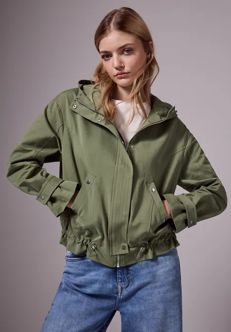 Parka mit Kapuze summer khaki