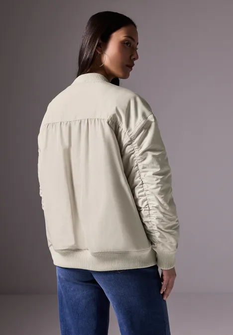 Schimmernder Blouson pearly sand
