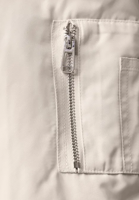 Schimmernder Blouson pearly sand