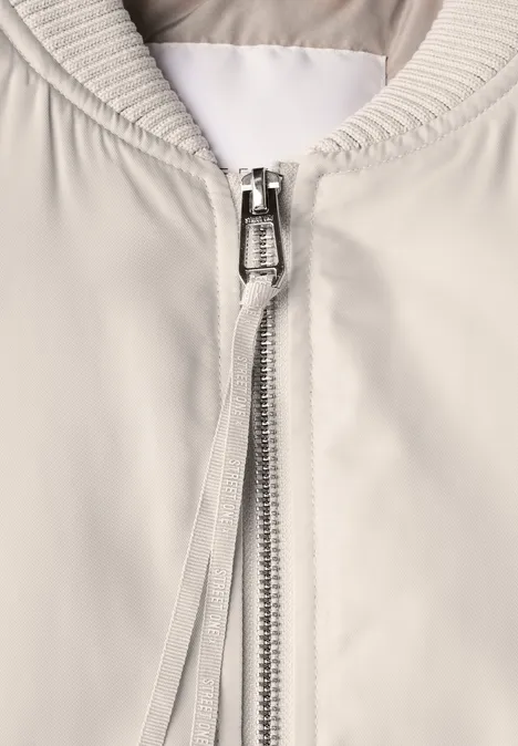 Schimmernder Blouson pearly sand
