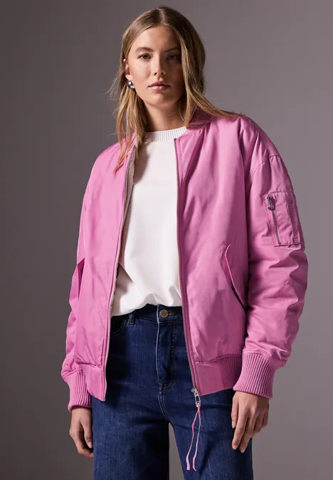 Schimmernder Blouson foxy pink