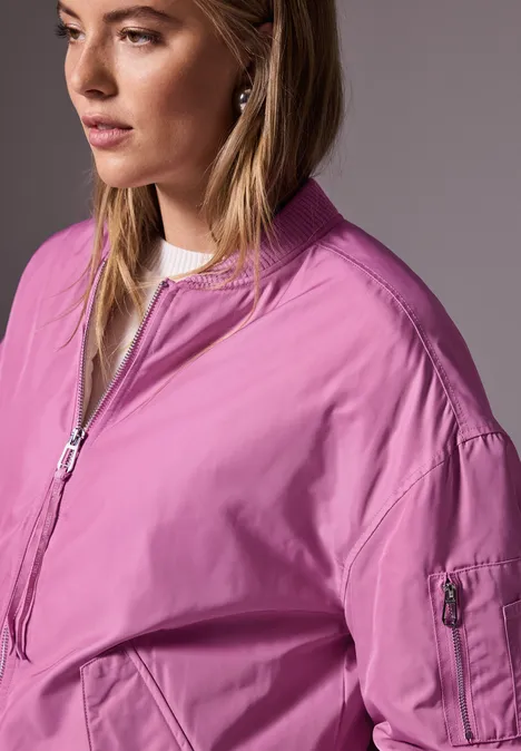 Schimmernder Blouson foxy pink