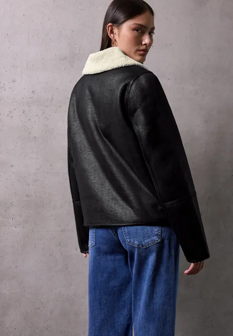 Velours Jacke Black