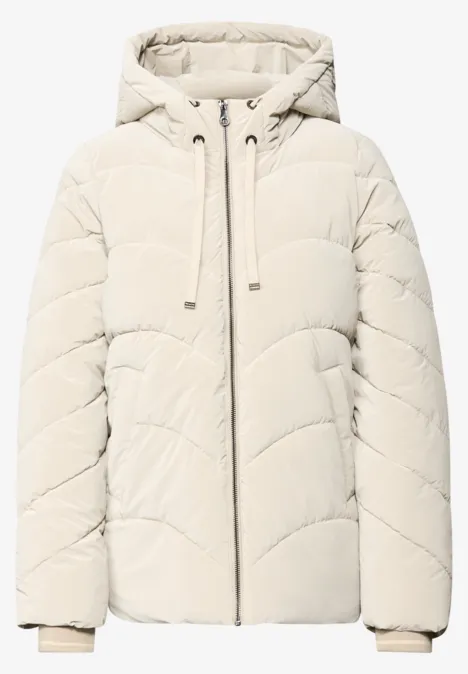 Veste avec surpiqûres ondulées null