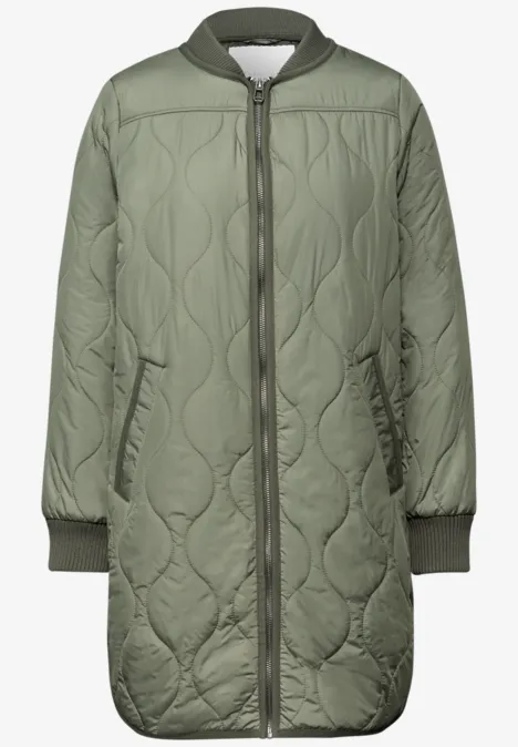 Lange Jacke Lichen Green