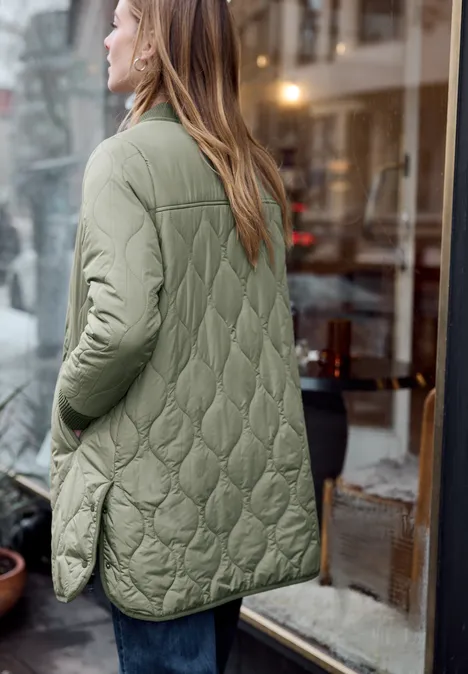 Lange Jacke Lichen Green
