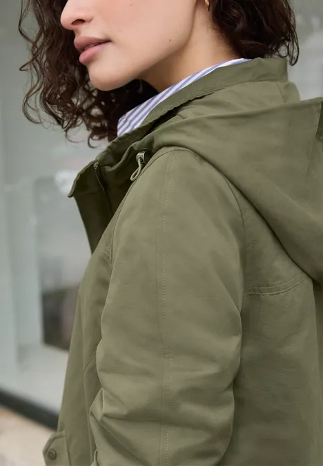 Parka à capuche Lichen Green