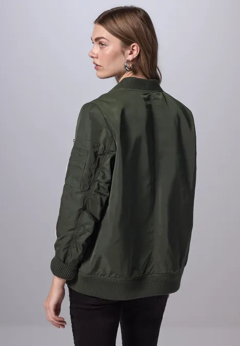 Oversized Blouson oil green