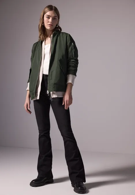 Oversized Blouson oil green