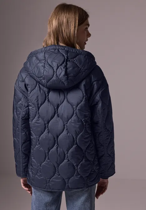 Oversized Steppjacke deep blue