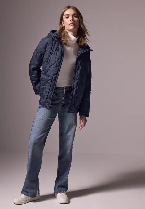 Oversized Steppjacke deep blue