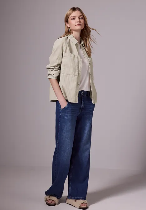 Cord Overshirt pearly sand