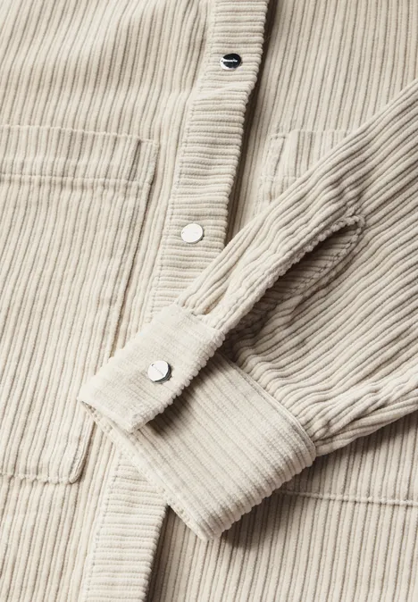 Cord Overshirt pearly sand