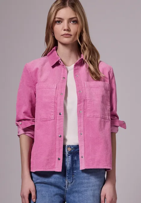 Cord Overshirt foxy pink