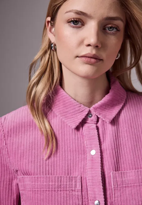 Cord Overshirt foxy pink
