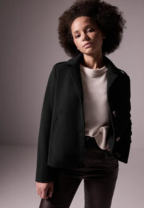 Kurze Jacke Black
