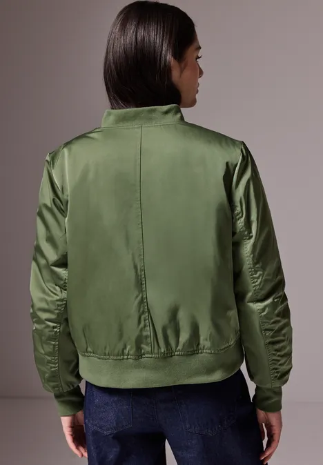 Blouson court laurel green
