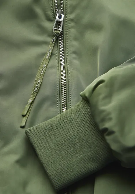 Blouson court laurel green