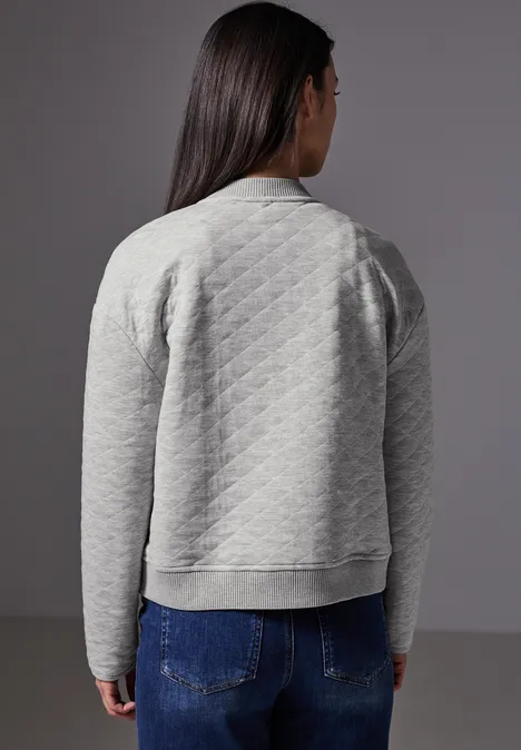Sweat-Blouson saltwater grey melange