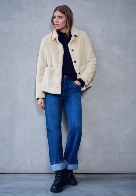 Fake Fur Overshirt savannah sand