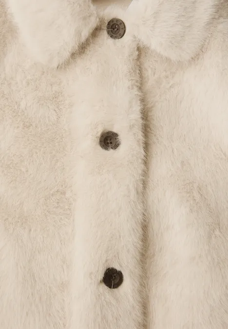 Fake Fur Overshirt savannah sand
