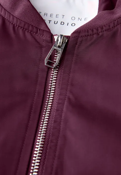 Blouson mit Zipper dark plum red
