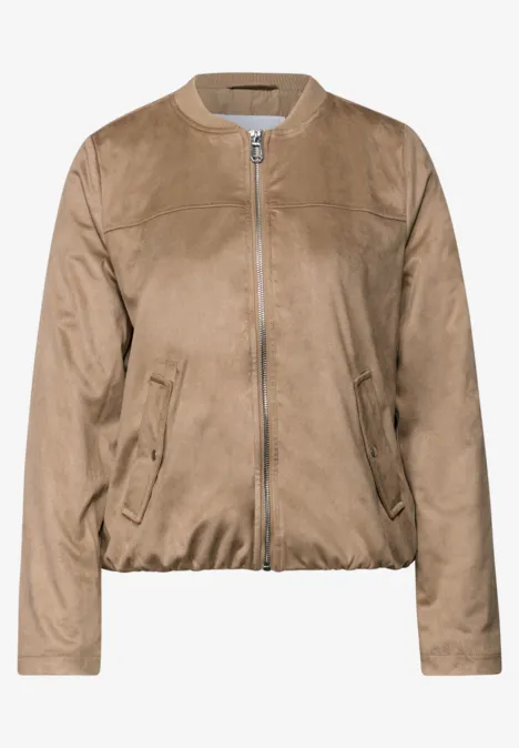 Velours Blouson tan brown