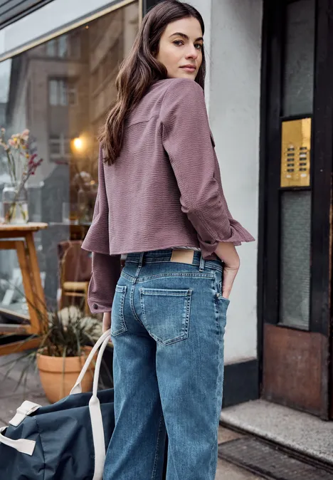 Overshirt in Unifarbe hazy rose Overshirt in Unifarbe hazy rose