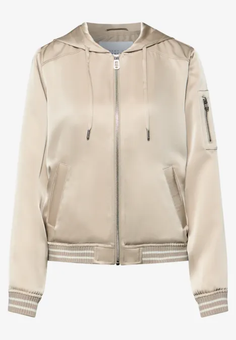 Hoodie blouson stone sand