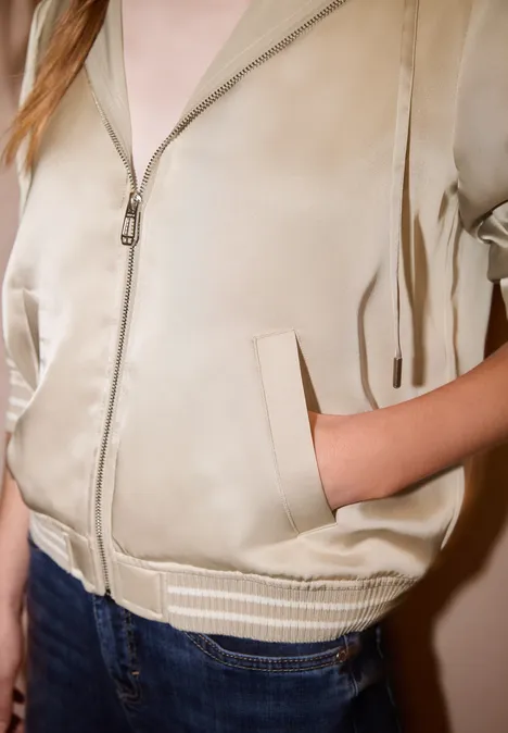 Hoodie blouson stone sand