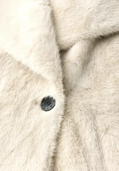 Fake Fur Weste savannah sand