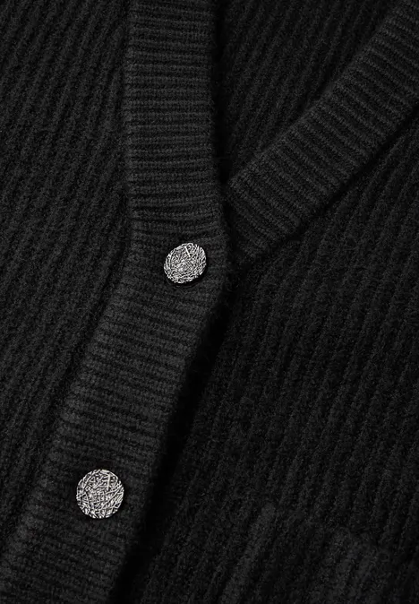 Kurzer Cardigan Black
